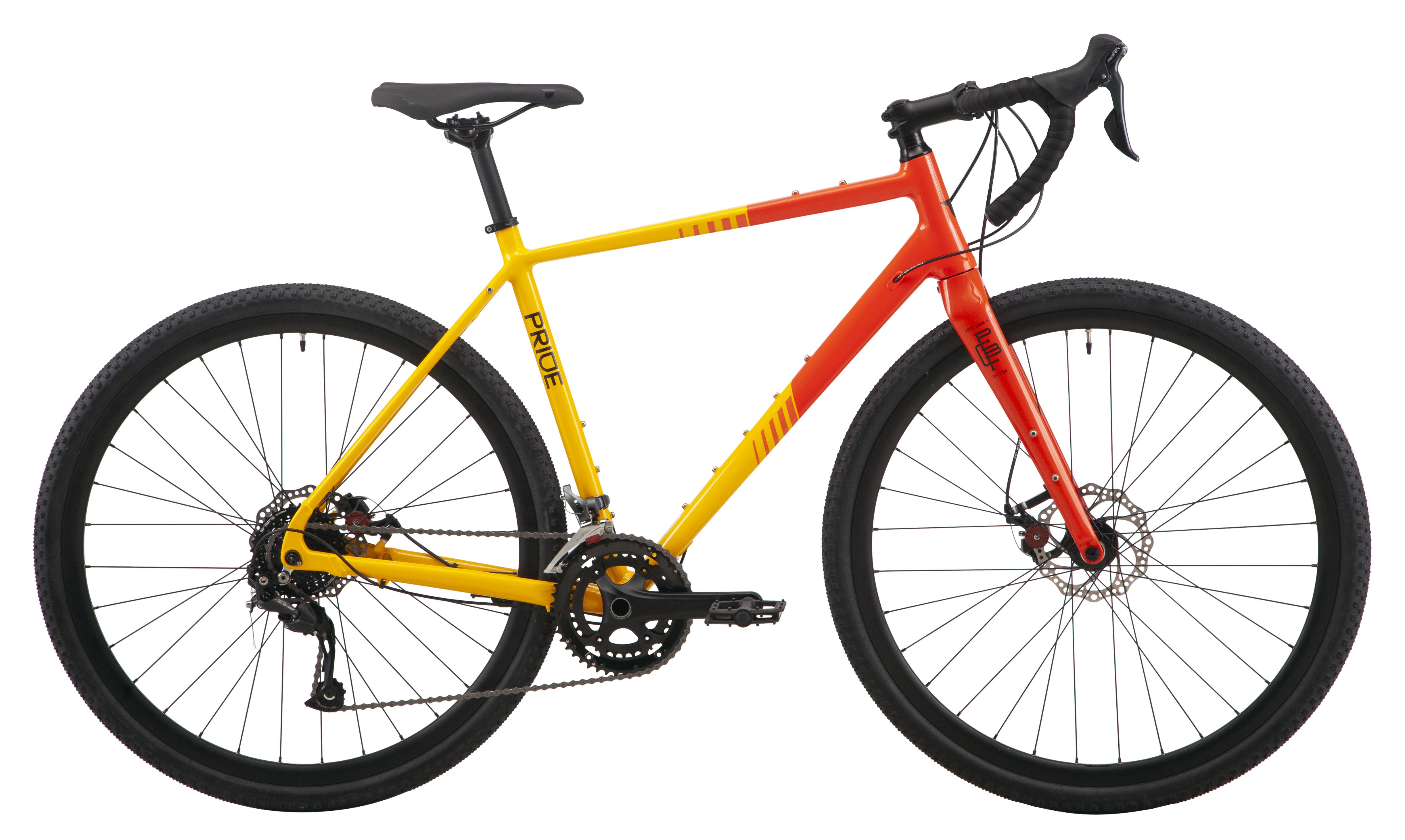 Велосипед 28" Pride ROCX 8.2 CF рама - S 2024 желтый фото 