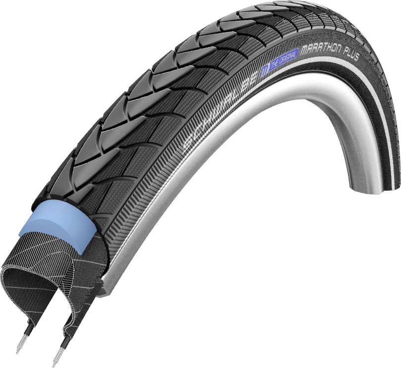 Покрышка 28x1.25 700x32C (32-622) Schwalbe MARATHON PLUS S-Guard Performance B/B+RT HS440 EC, 67EPI фото 