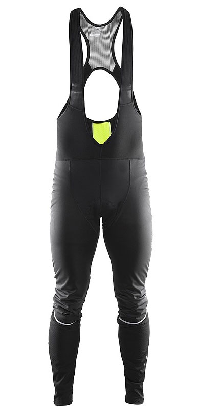 Рейтузы CRAFT Storm Bib Tights, с памперсом, мужские, черные, размер L фото 