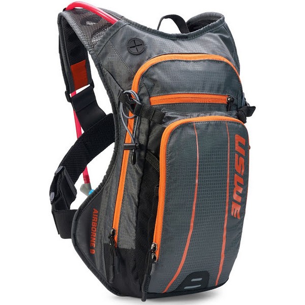 Рюкзак USWE AIRBORNE 9, серый с оранжевым фото 