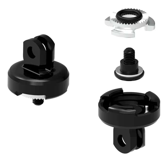 Крепление фары Lezyne LED qPRO MOUNT, быстросъемный адаптер под стандарт GoPro фото 
