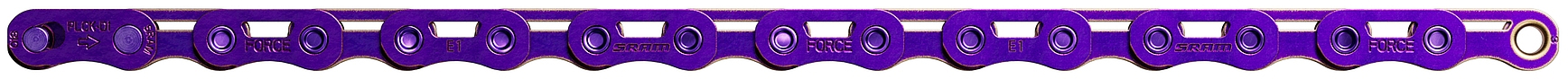 Ланцюг 114 л. Sram FORCE E1 Flattop, 12/13-шв., Purple фото 