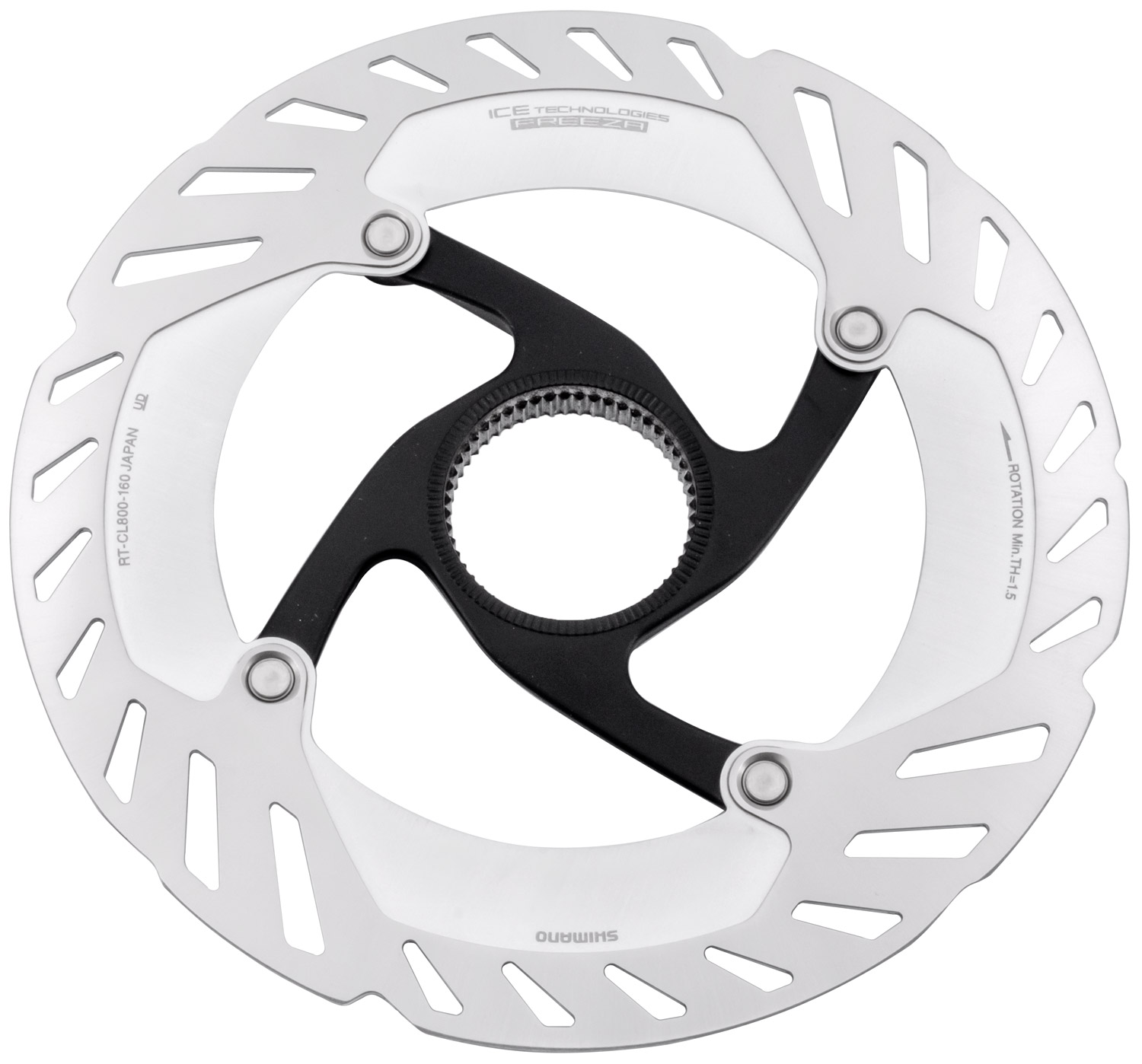Ротор Shimano RT-CL800-S-I ICE TECH FREEZA, 160 мм, CENTER LOCK фото 