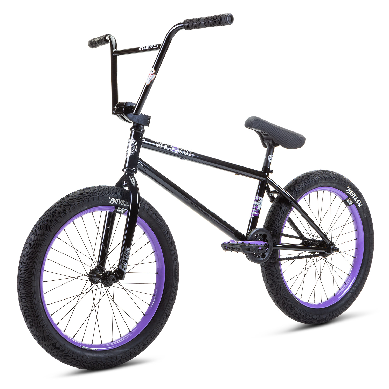 Велосипед 20" Stolen SINNER FC XLT LHD 21.00" BLACK W/ VIOLET (Pivotal seat) A2 фото 2
