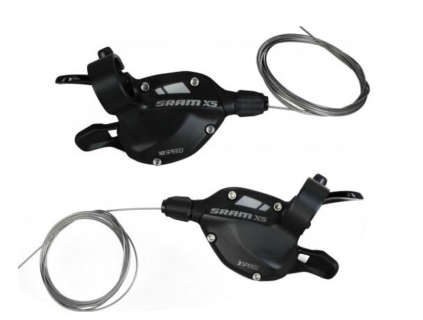 Манетки Sram X.5 TRIGGER 3х10 черн. фото 