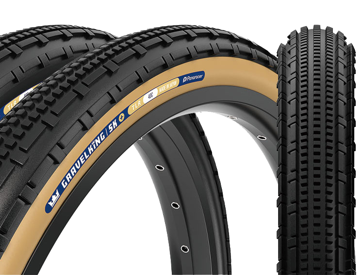 Покрышка 700x35C Panaracer GRAVELKING SK+ GEN2, черная с коричневой боковиной фото 