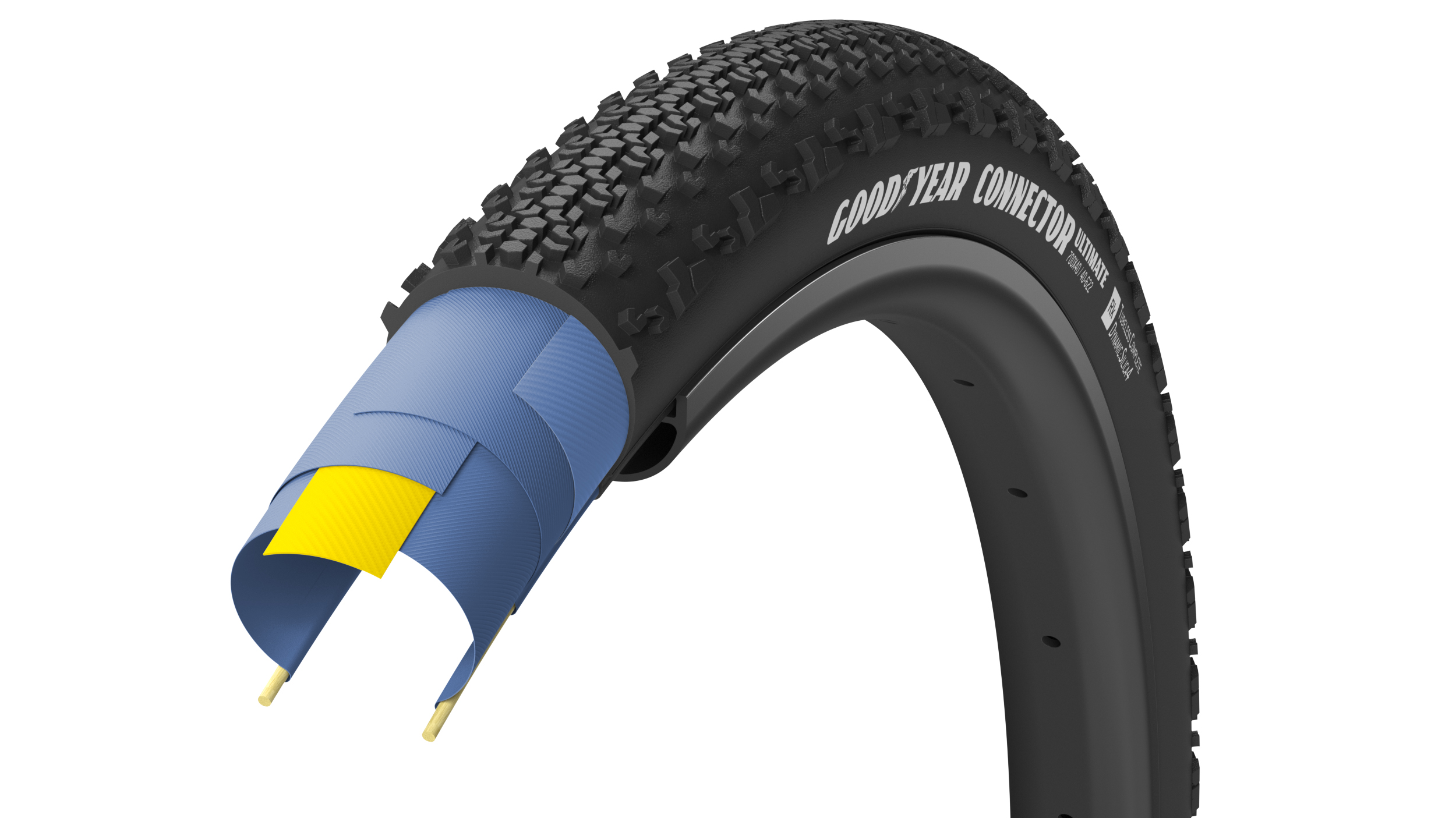 Покрышка 700x45 (45-622) GoodYear Connector Tubeless Ready Folding Black, 60tpi фото 