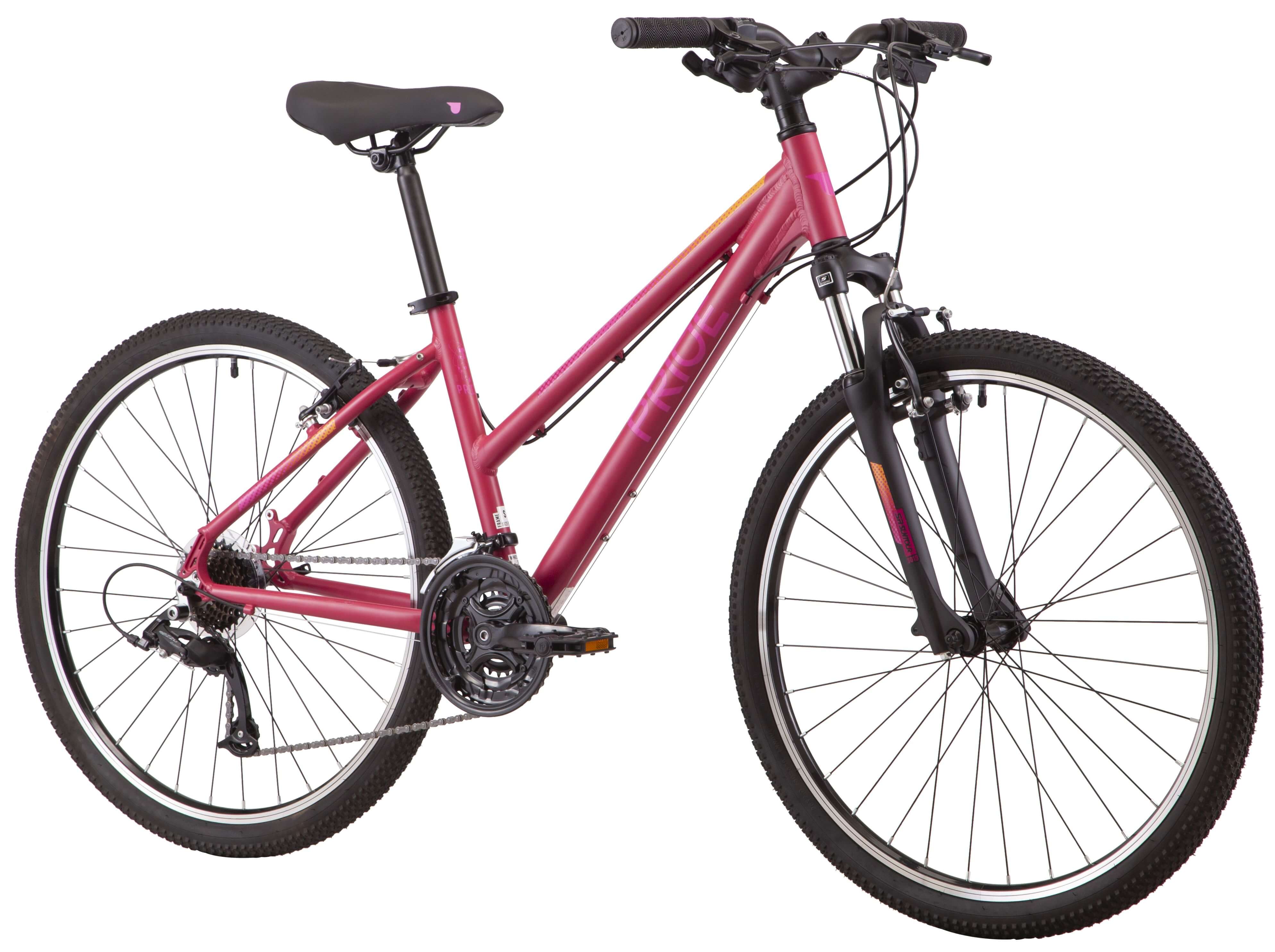 Велосипед 26" Pride STELLA 6.1 рама - S бордовый (задний и передний переключатели и манетка - MICROSHIFT) A3 фото 2