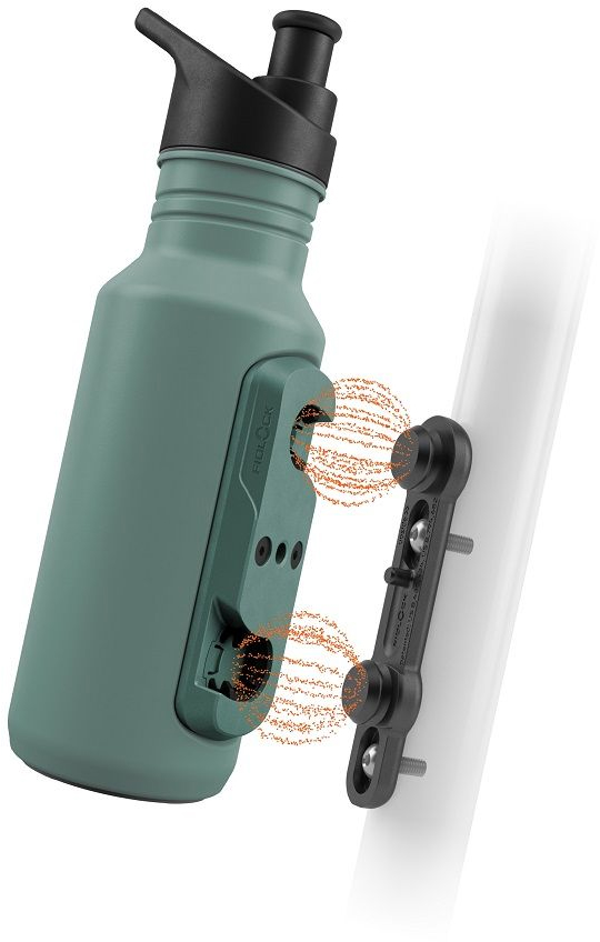 Фляга 0,4 Fidlock TWIST STEEL BOTTLE 400 + BIKE BASE, Green фото 