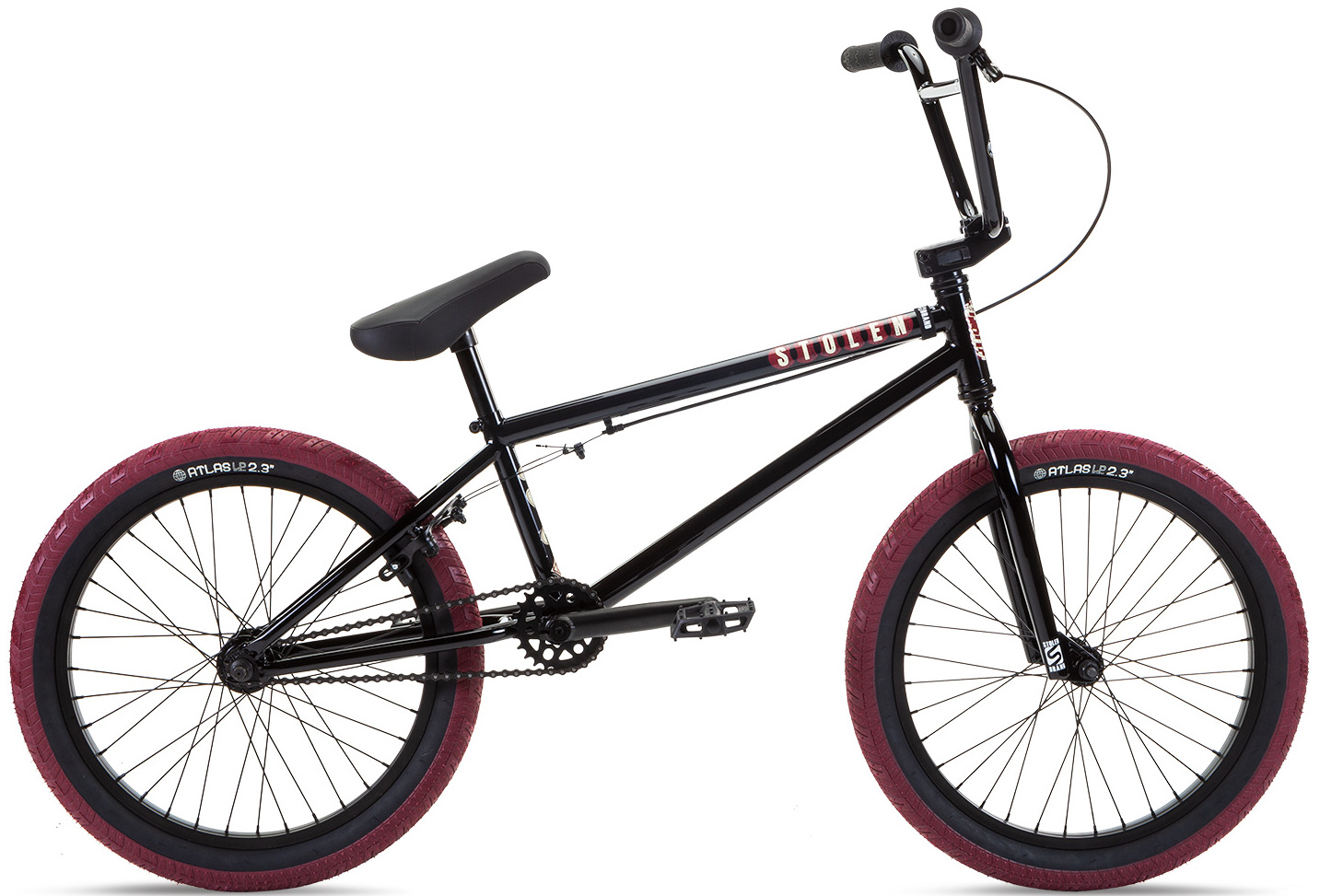 Велосипед 20" Stolen CASINO XL 21.00" BLACK & BLOOD RED (FM seat) A2 фото 