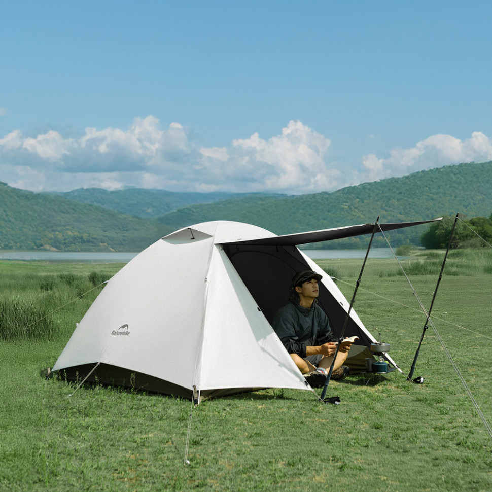 Намет тримісний Naturehike Greek Style CNK2300ZP024 світло-кавовий фото 3