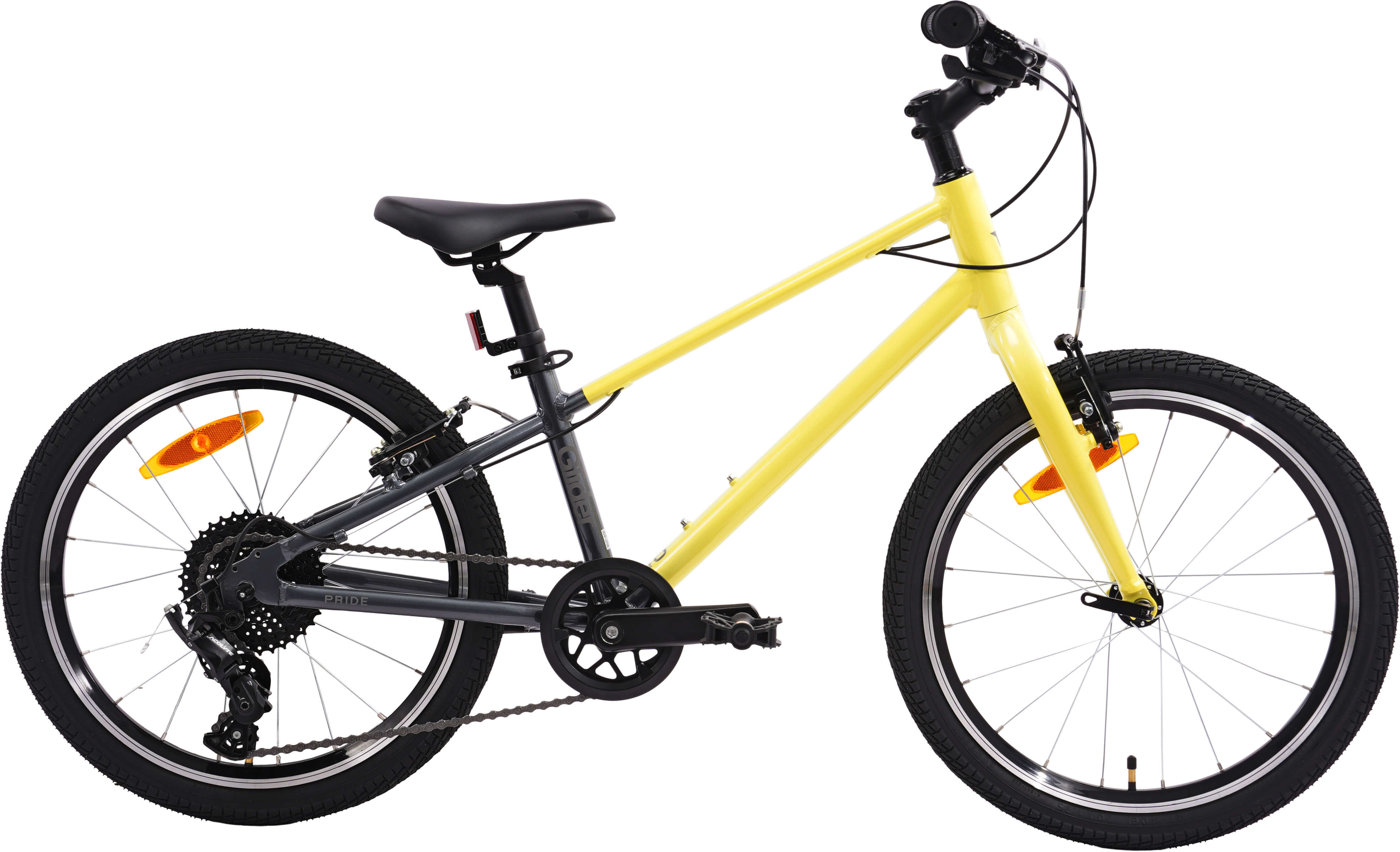 Велосипед 20" Pride GLIDER 2.2 желтый B6 фото 