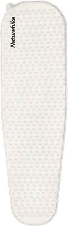 Коврик надувной Naturehike CNK2300DZ013, 185x55x3.5 см, овальный, светло-серый фото 