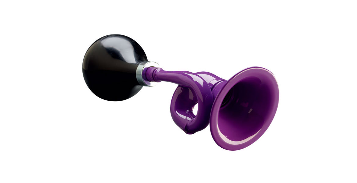 Звонок Electra сигнальный рог, фиолетовый фото 1