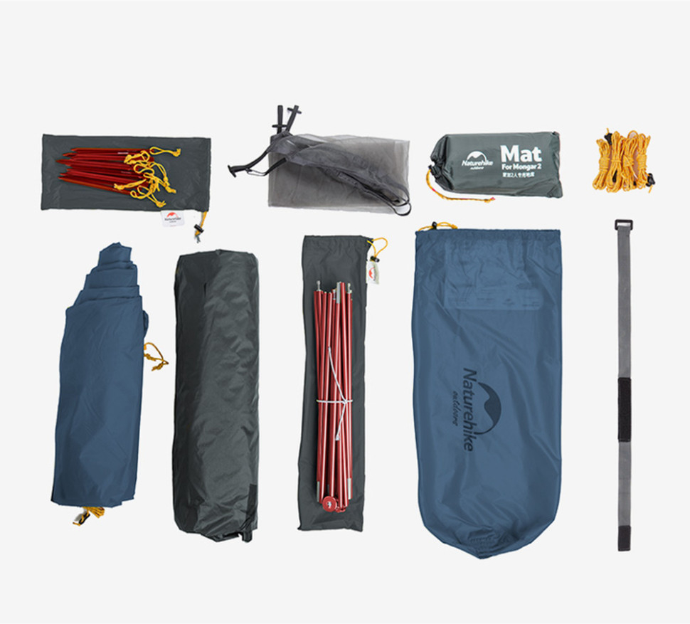 Палатка двухместная Naturehike Mongar UL NH19M002-J, темно-синяя фото 2