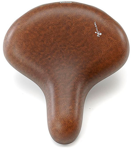 Седло Selle Royal Premium DRIFTER SMALL, Royalgel, обивка Kennenback, 251х221мм, 995г, хромированные рейлы и пружины, unisex, коричн. фото 3