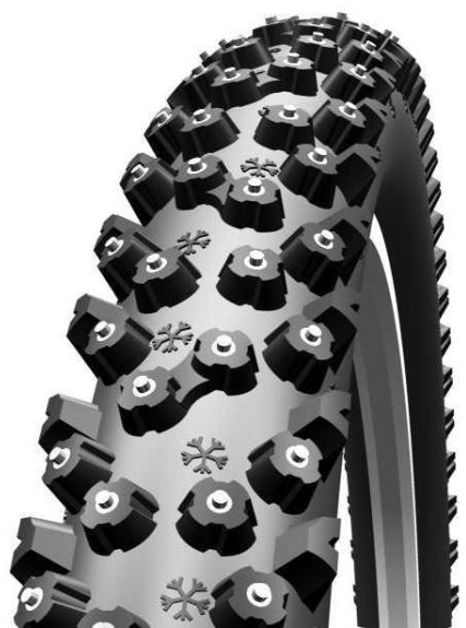 Покрышка 26x2.10 (54-559) Schwalbe Ice Spiker K-Guard B/B-SK HS333 (304 Studs) WiC фото 