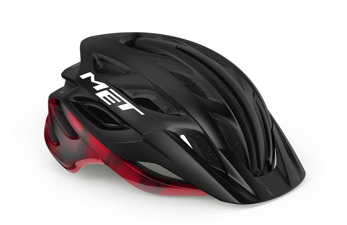 Шлем Met VELENO CE размер S (52-56), black red matt/glossy, черно-красный матовый/глянцевый фото 