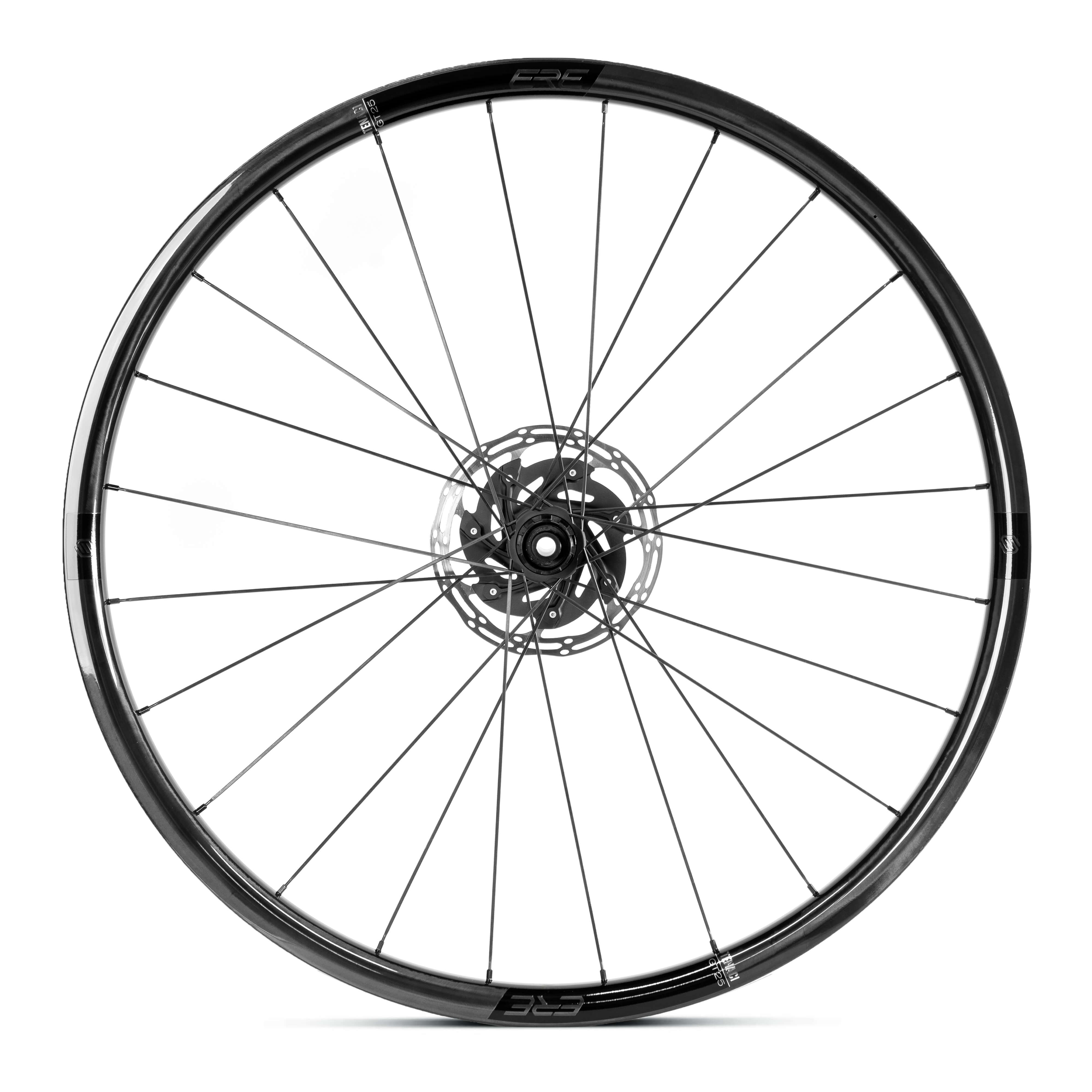 Колесо пер. + задн. 28" ERE TENACI GT25 CARBON, Gravel, 100x12/142x12, CL, HG11, tubeless, черный сатин фото 2