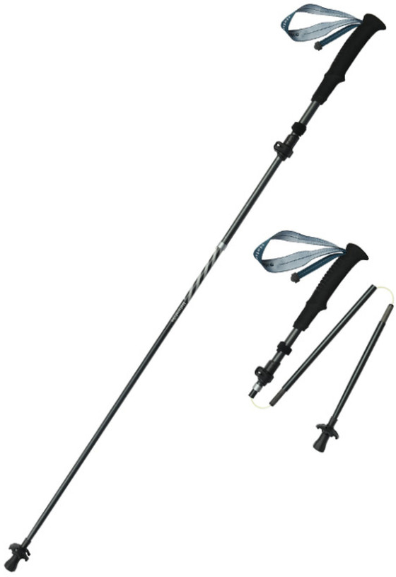 Трекінгова палиця Naturehike CNK2450DS012, 5 секцій, 103-120 см, синя, 1 шт фото 