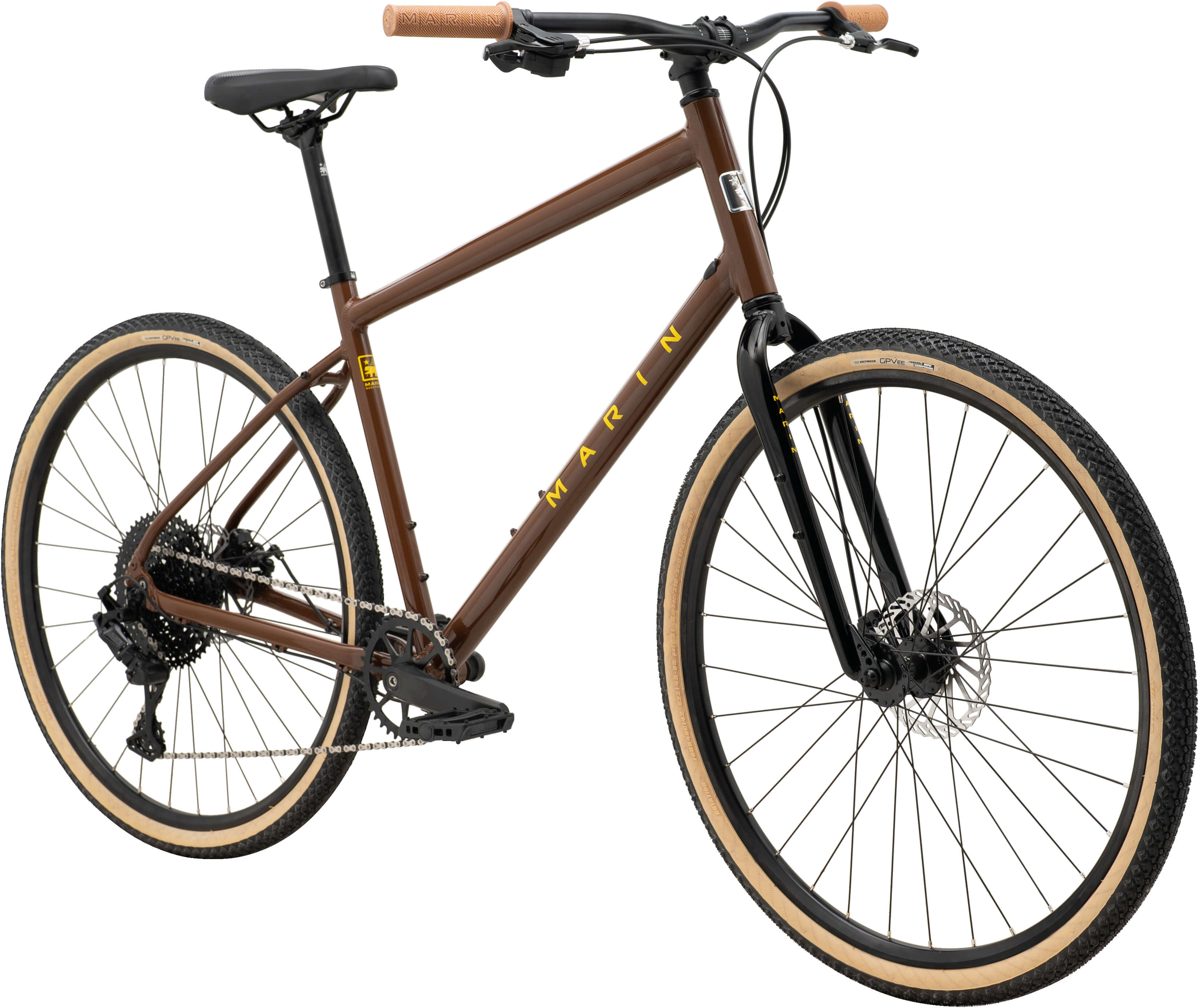 Велосипед 28" Marin KENTFIELD 2 рама - L Gloss Brown/Black/Yellow A5 фото 2