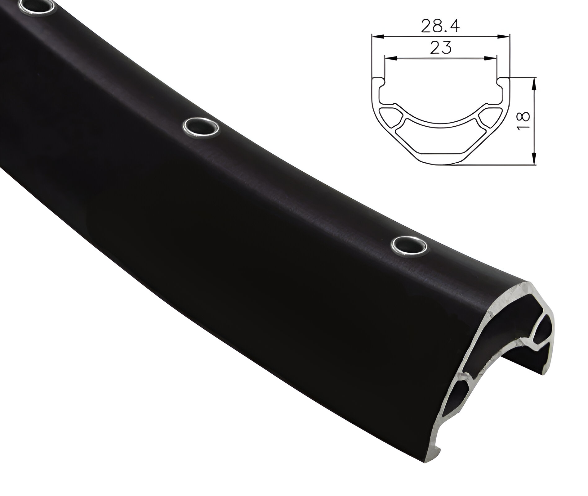 Обод 28" AlexRims MD23, 32H, пистонированый, FV, Tubeless фото 