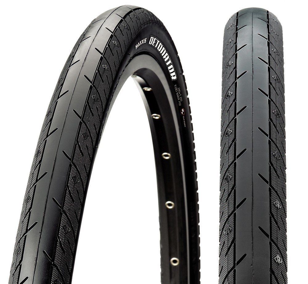 Покрышка 700x25С Maxxis Detonator, 60TPI, 62a, Foldable, Silkworm, черно-серая фото 