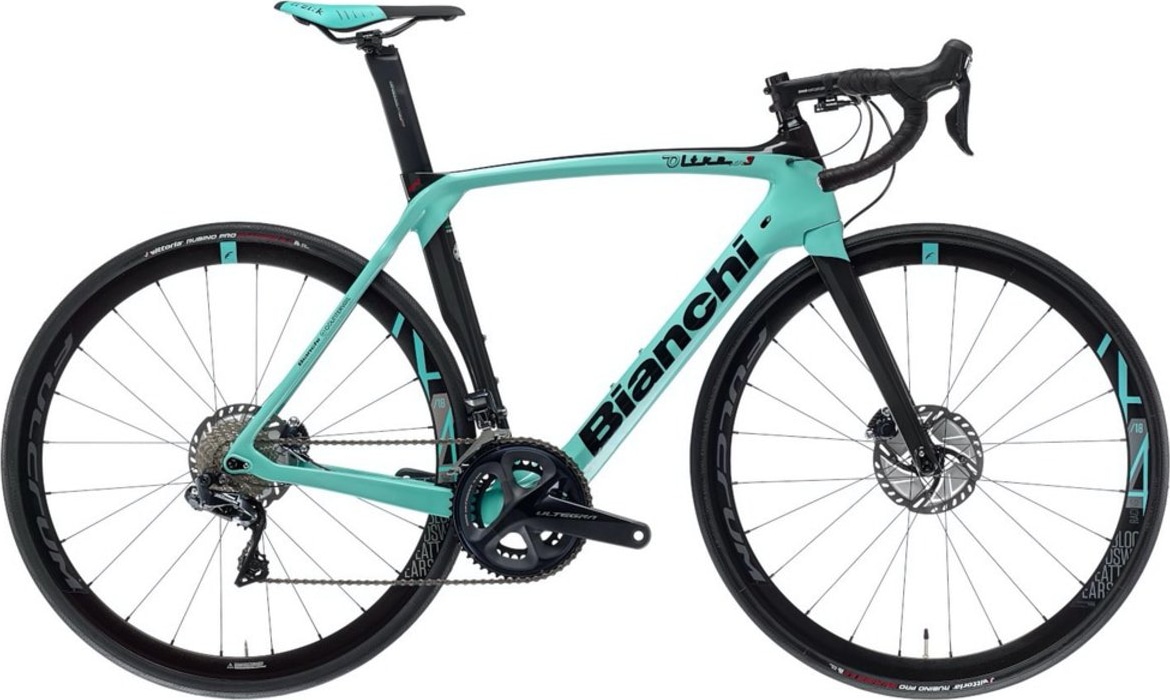 Велосипед 28" Bianchi ROAD OLTRE XR.3 CV ULTEGRA DI2 11S DISC 50/34 R418 рама - 57 см Celeste A1 фото 
