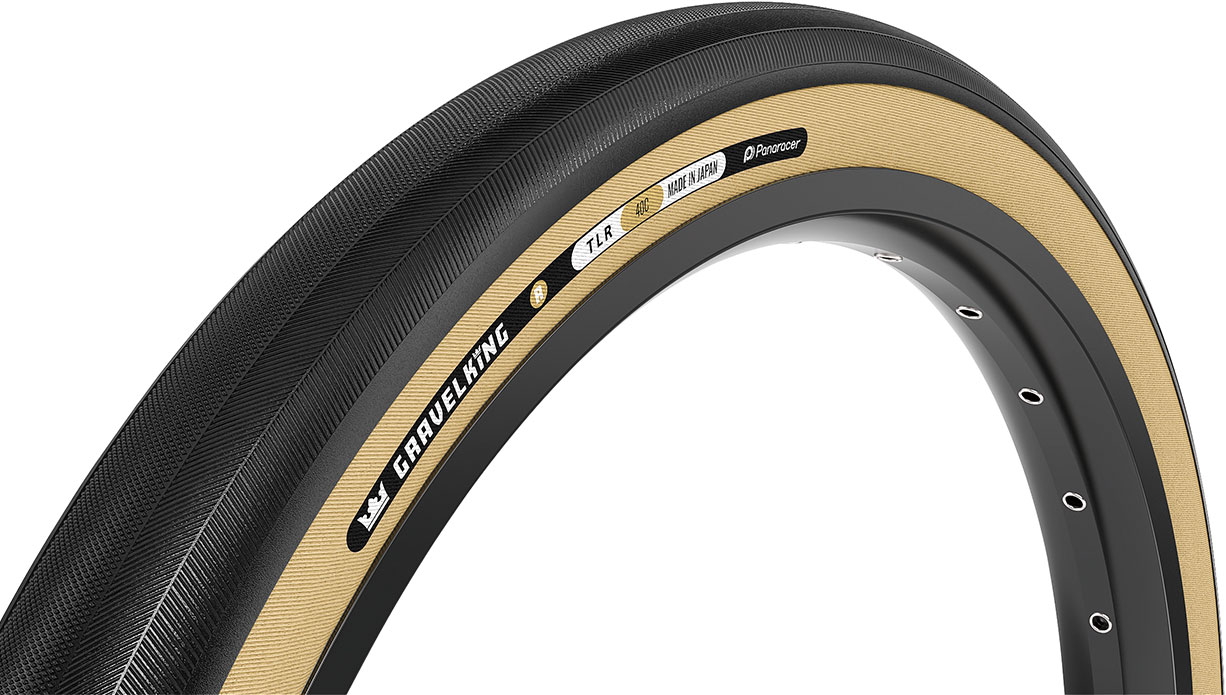 Покрышка 700x35C Panaracer GRAVELKING Slick R GEN2, черная с бежевой боковиной фото 