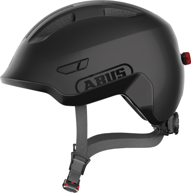 Шлем детский ABUS SMILEY 3.0 ACE LED, размер M (50-55 см), Velvet Black фото 