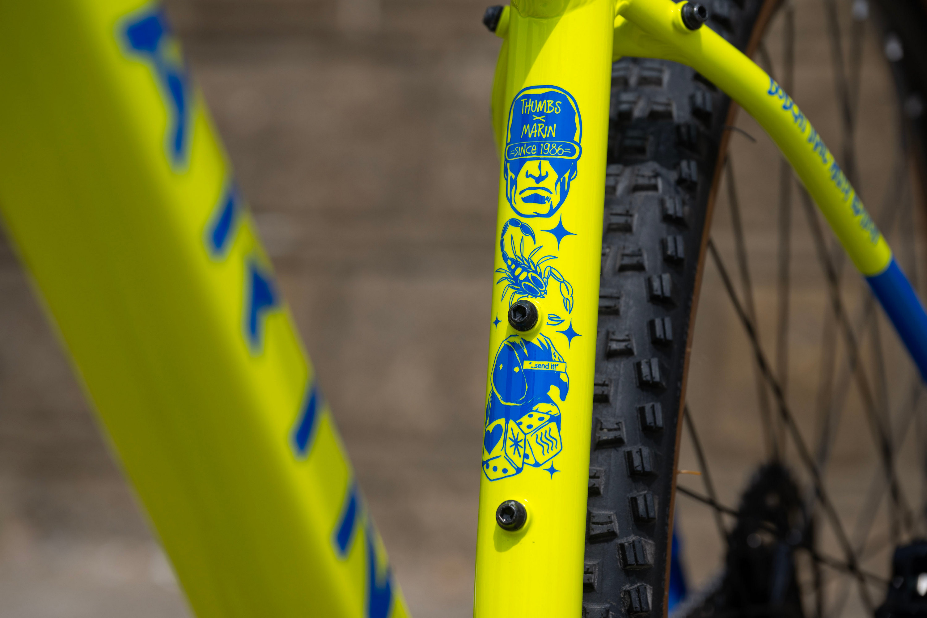 Велосипед 29" Marin BOBCAT TRAIL 3 ARTIST EDITION рама - M NEON BLUE B6 фото 6