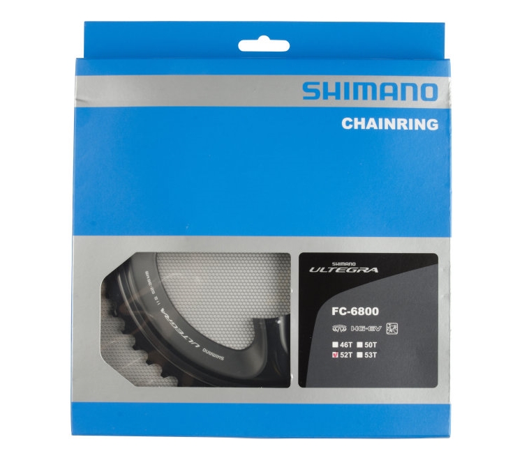Звезда к шатуну Shimano FC-6800 ULTEGRA, 52T, 2/11-ск. для 52-36T фото 