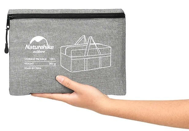 Сумка для хранения Naturehike NH17S021-L, 100 л, серая фото 4