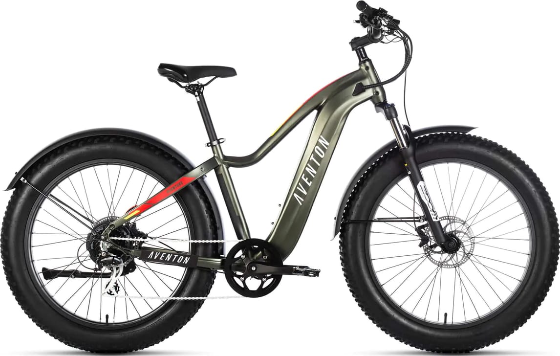 Электровелосипед 26" Aventon Aventure 750 рама - M Camouflage Green A3 фото 