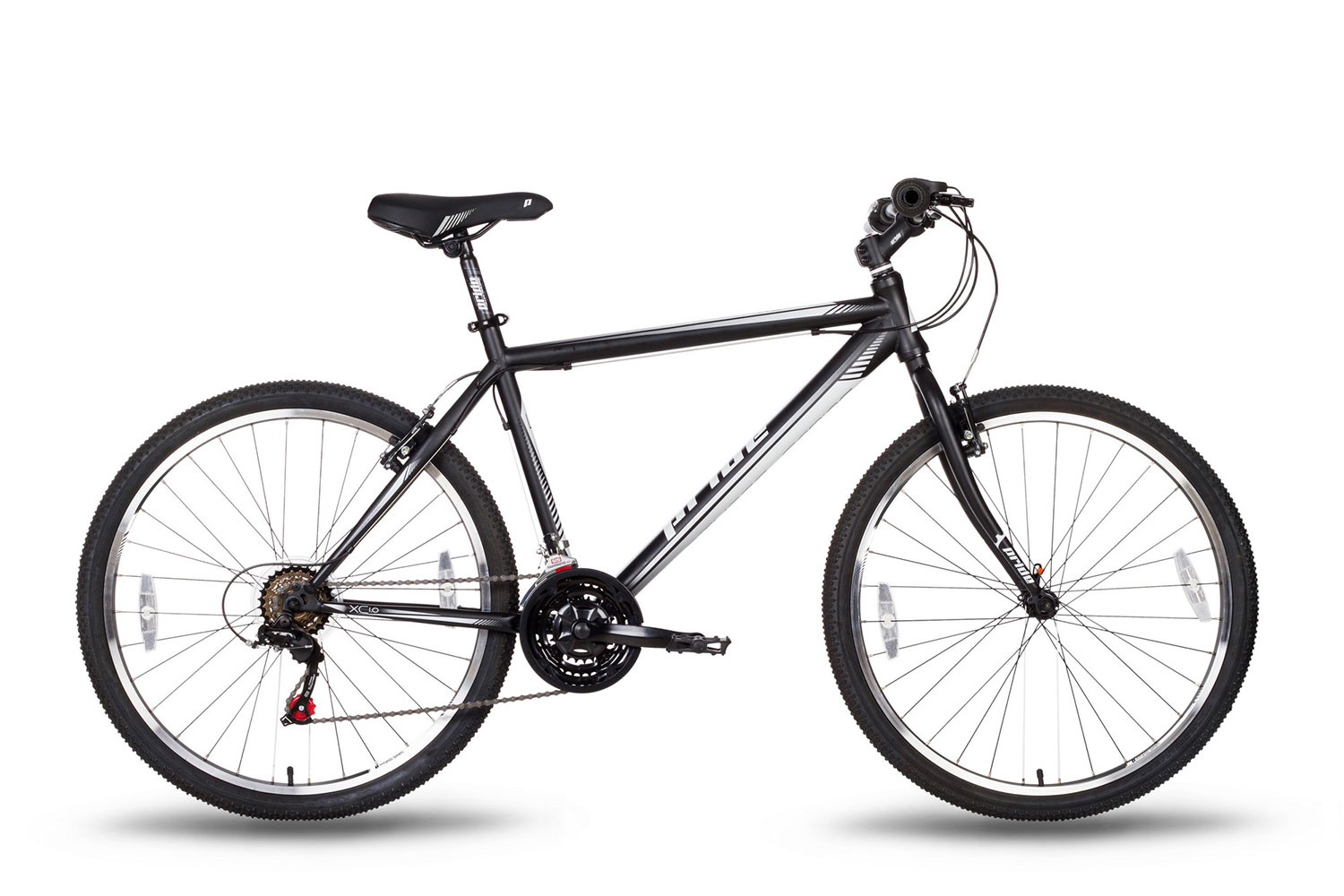 Велосипед 26'' Pride XC-1.0 рама - 21" черно-белый матовый 2016