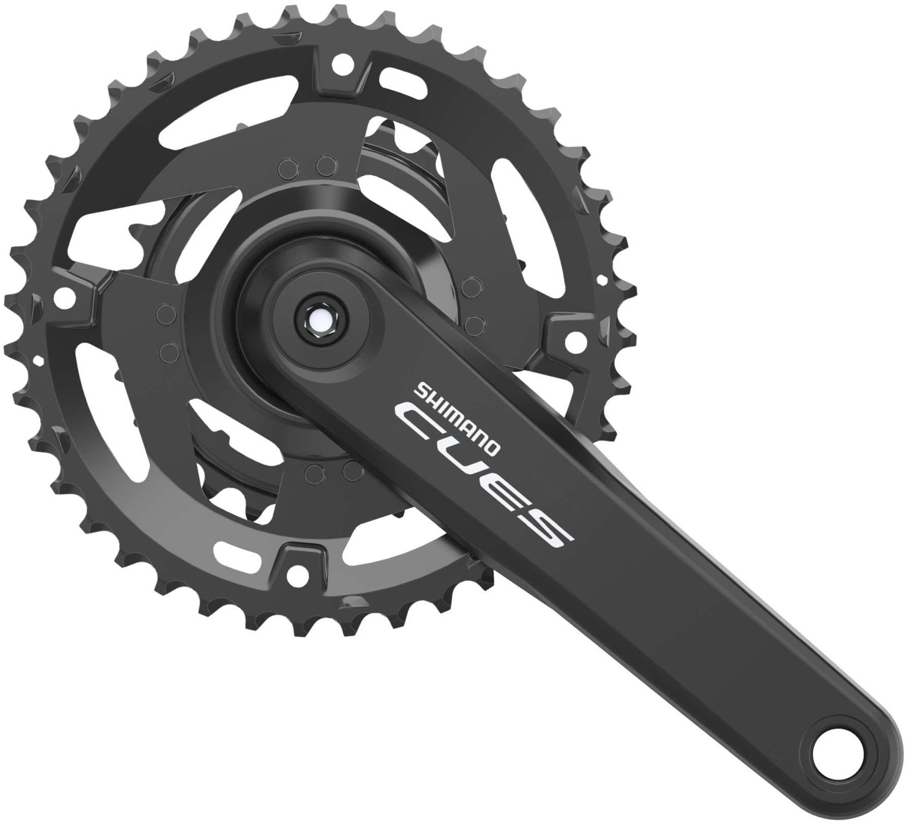 Шатуны Shimano FC-U4010-2 CUES, 175 мм, 2x9/10/11-ск., 40x26T, интегрированная ось, без каретки фото 