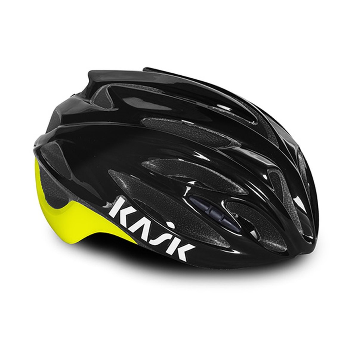 Шолом KASK Road Rapido розмір M Black/Yellow Fluo фото 