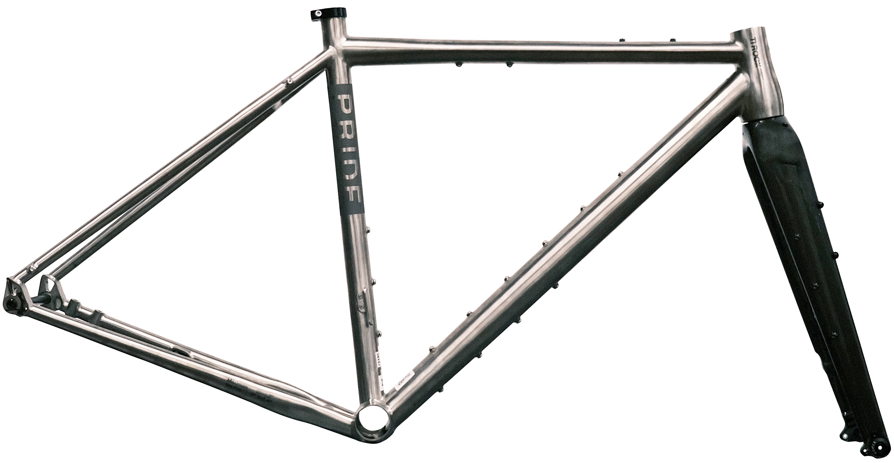 Рама 28" Pride T-Rocx M 2024 серая + вилка фото 