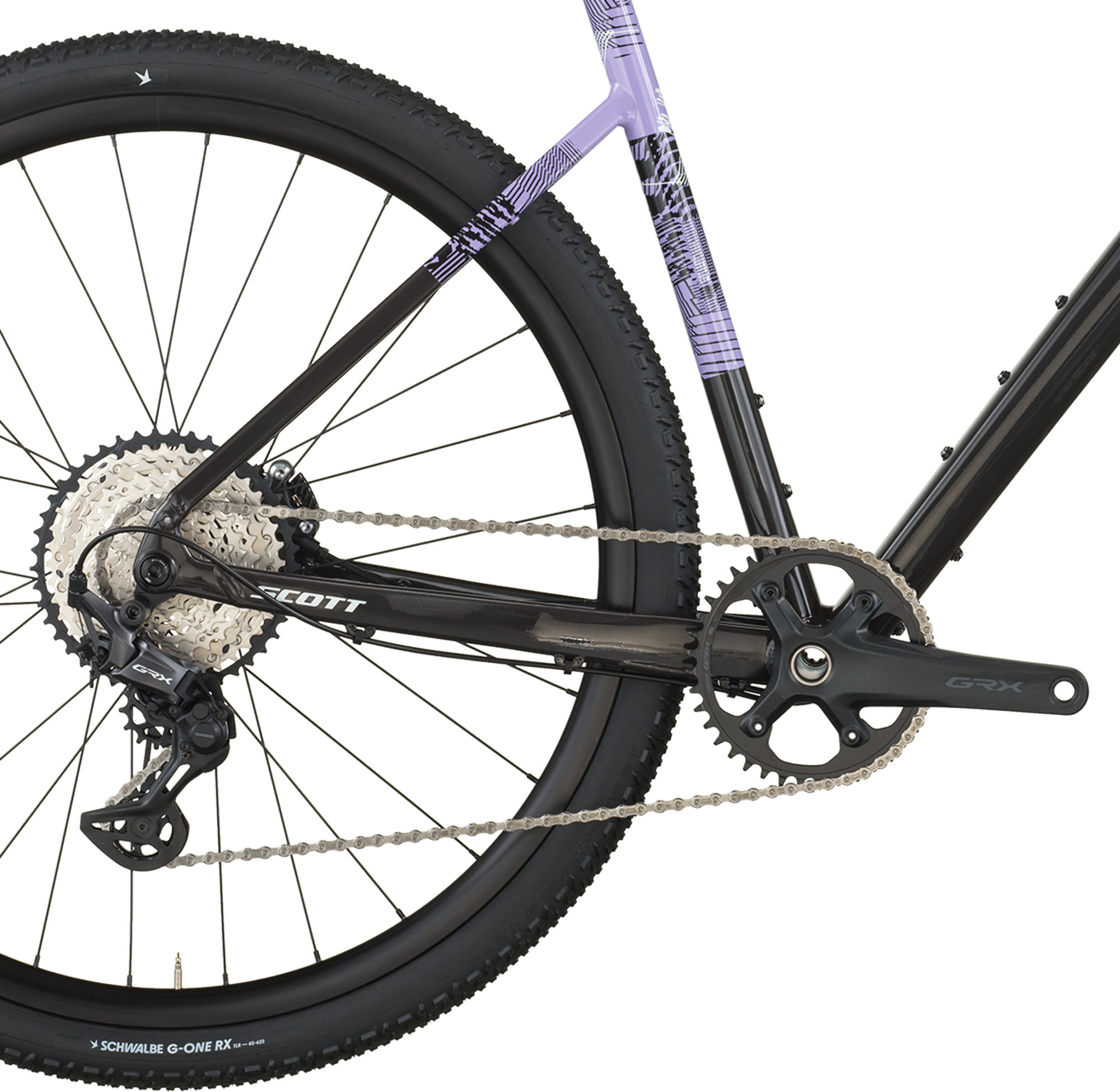 Велосипед 28" Scott SPEEDSTER GRAVEL 10 рама - L Carbon Black / Tulip Purple B6 фото 6