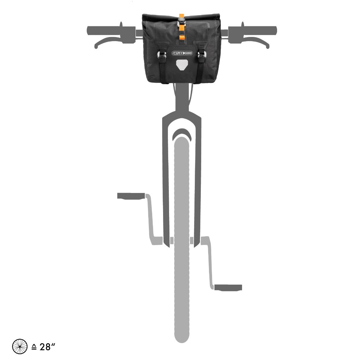 Гермосумка на кермо Ortlieb Handlebar-Pack QR; black matt, 11 л фото 7