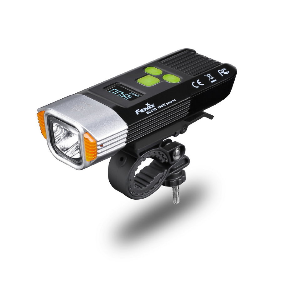 Фара передняя Fenix BC35R Cree XHP50, 1800 люмен, 6 режимов, серо-черная фото 