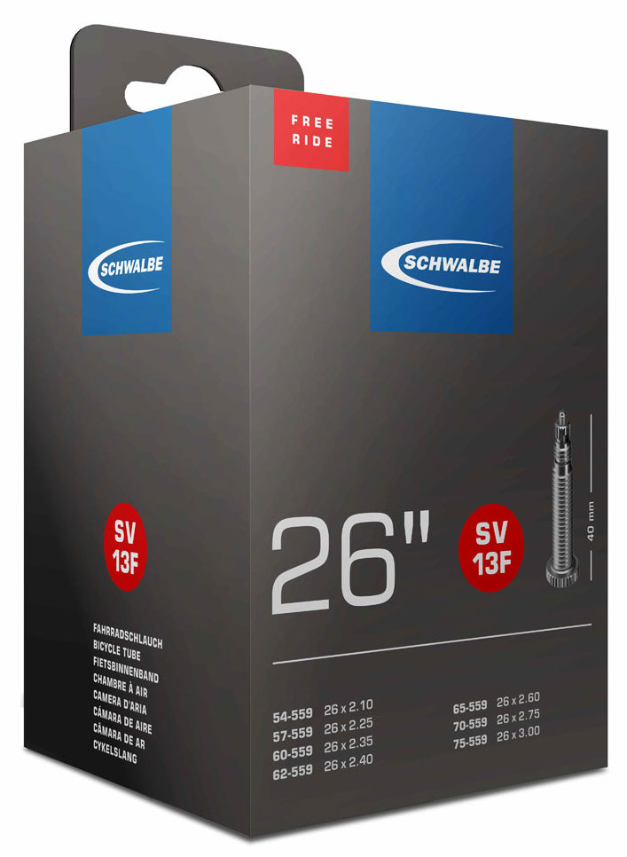 Камера 26" (54/75x559) Schwalbe SV13F 40мм FREERIDE EK фото 