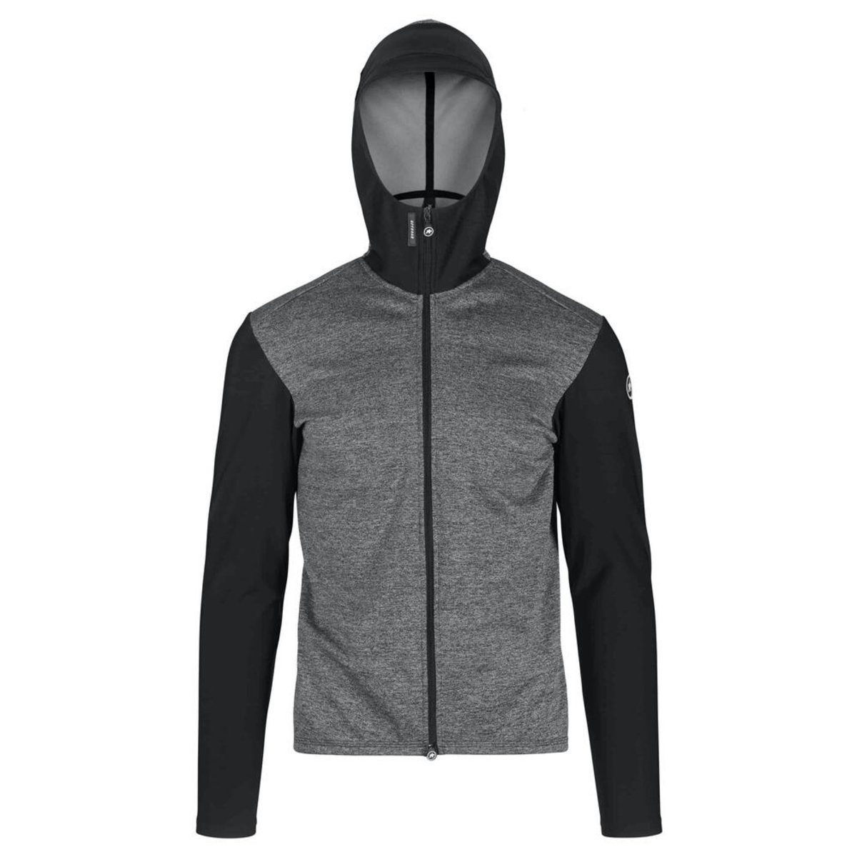 Куртка ASSOS Trail Spring Fall Hooded Jacket, длин. рукав, мужская, серая с черным, L фото 