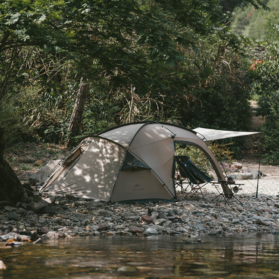 Палатка двухместная Naturehike Shandi CNK2300ZP017, серая фото 2