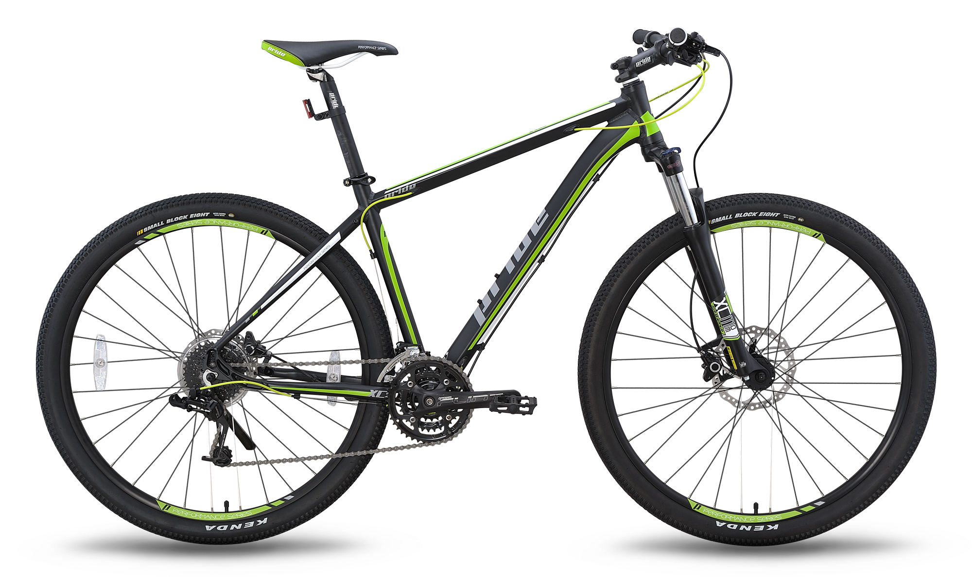 Велосипед 29" Pride XC-29 HD рама - 21" черно-зеленый матовый 2015 фото 