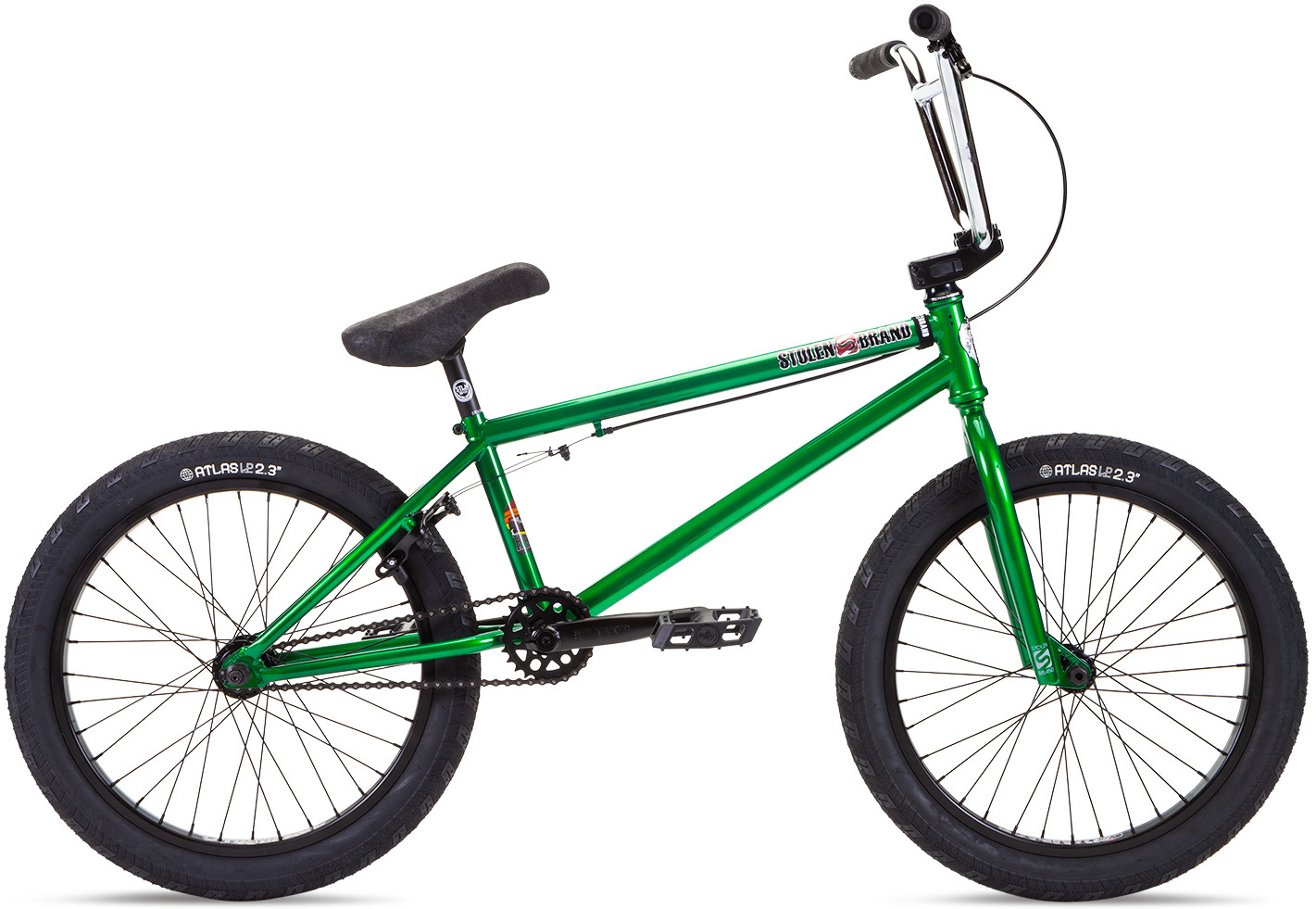 Велосипед 20" Stolen HEIST 21.00" DARK GREEN W/ CHROME (Pivotal seat) A2 фото 