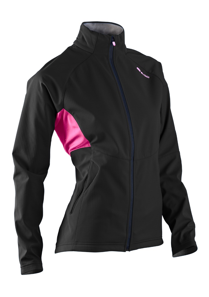Куртка Sugoi FIREWALL 220 женская, black/super pink черно-розовая, XS фото 
