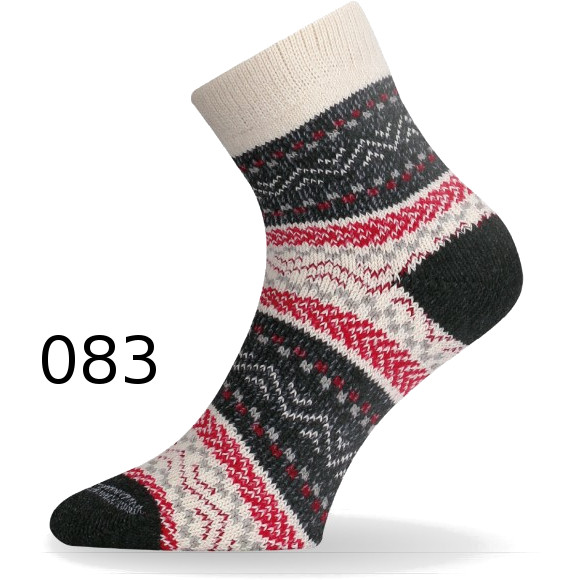 Термошкарпетки Lasting трекінг HMC 083, розмір S, білі/червоні