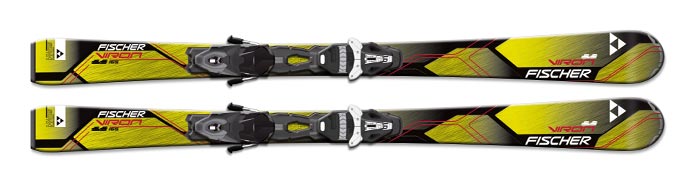 Горные лыжи Fischer VIRON 2.2 TREND PR + RS 10 RWRL, 160  cm, с креплением, black-yelow фото 
