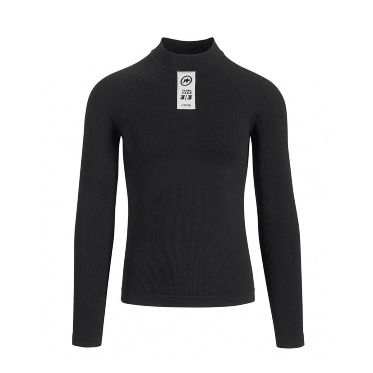 Термобельё ASSOS Skinfoil Winter LS Base Layer Black Series, черное, III/XLG-TIR фото 